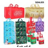 20 Pack Christmas Gift Bags Assorted Sizes x6
