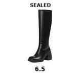 Tscoyuki knee-high boots feature a chunky platform