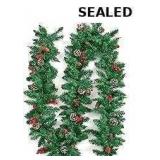 9 ft artificial Christmas garland featuring