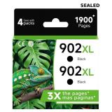 902XL Black Ink Cartridge Compatible for HP902 HP