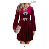Happy Sailed Womens Velvet Dress