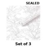 3x Heroad Boho Floral Peel and Stick Wallpaper