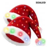 Santa Hat Plush Light Up suitable for adults