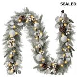 Valery Madelyn 6 Ft Pre-Lit Christmas Garland