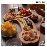 LZGXZF Funny Wooden Party Plate Reusable Plates