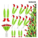 Soulchen 16 Pcs Christmas Tree Topper Picks