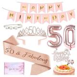 50th Birthday Decorations Gifts for Women