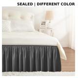 RIMELA Dark Grey Bed Skirt