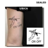 Two sheets of small gangster angel temporary tatto