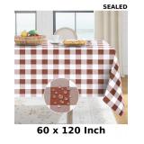 Softalker Gingham Checkered Tablecloth Rectangle