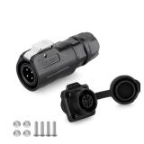 4 Pin Male Female Electrical Push Pull Plug