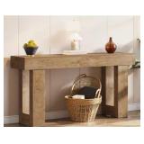 Natural Wood Console Table
