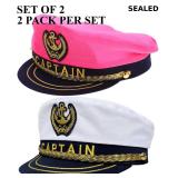 SEALED-SET OF 2-SAFIGLE 2Pcs Captain Hats for...