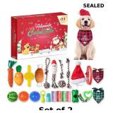 2x Dog Advent Calendar - 24 Dog Pet Toy