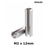 NACX M2 x 12mm Slotted Spring Pins