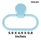 Plastic wall-mounted towel holder