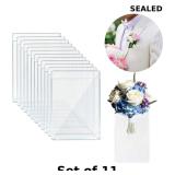 11x 20 PCS Pocket Boutonniere Holders Plastic...