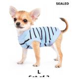 3x Breathable cotton dog shirt in blue x3