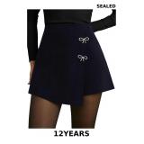 GORGLITTER Women's Asymmetrical Wrap Mini Skort