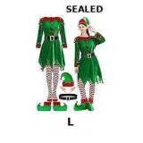 This 6 Pack Elf Costume for Women includes a velve