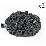 2x New Dark Grey 1 x 1 Stud Parts