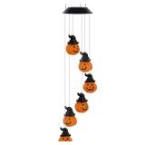Pumpkin Solar Wind Chime