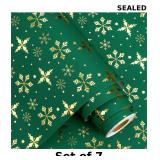 7x Flyhill Christmas Wrapping Paper,Metallic...