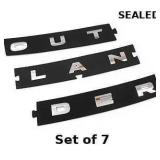 7x Hood Emblem Chrome Nameplate