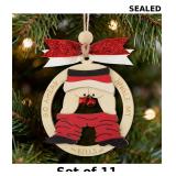 Shaxcoq 2025 Funny Christmas Ornament x11