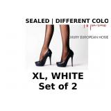 Mila Marutti White Sheer Tights for Women