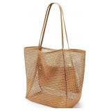 Oversized Mesh Beach Tote Bag