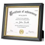 8.5x11 Diploma Frame with Tempered Glass