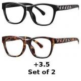 Fashion Flower Reading Glasses x2