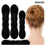 4 Pcs Sponge Hair Bun Maker, Lazy Curler Tool