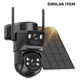 Dual Lens Solar Security Camera
