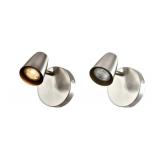 Satin Nickel Wall Light 4.7in x 5.5in GU10