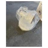 White & Gold Wall Light GU10 Fixture