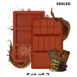 2x Set of 2 silicone chocolate bar molds, 1.4...