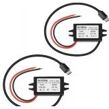 2 Pack DC 12V/24V to 5V USB C Buck Converter