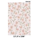 17.3'x 236' Pink Floral Wallpaper