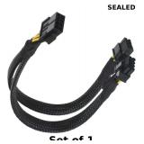 8 Pin to Dual 8 Pin (6+2) Power Adapter Cable Pins