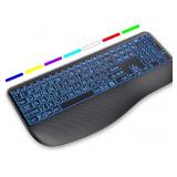 Hamile Large Print Backlit WirelessKeyboard