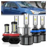 6pcs Led Headlights Fit for Ford Focus 2012-2018