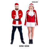 Haull 4 Pcs Christmas Santa Jacket Santa Coat