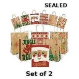 2x Sipthene 24 Pack Christmas Gift Bags with...