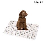 Set of 4 reusable dog pee pads designed for floor
