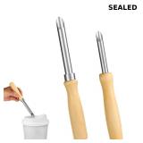 2pcs Plastic Cup Lid Hole Puncher for Straw