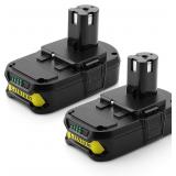 2Pack 18V 3.8A Battery Replacement