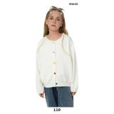 Girls Basic Cardigan,5-12 Years Red