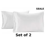 LANE LINEN 100% Cotton King Pillow Cases Set of 2